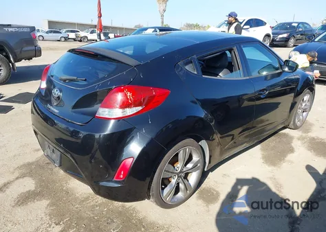 2012 Hyundai Veloster Base W/Black from USA, damaged, VIN KMHTC6AD2CU041117